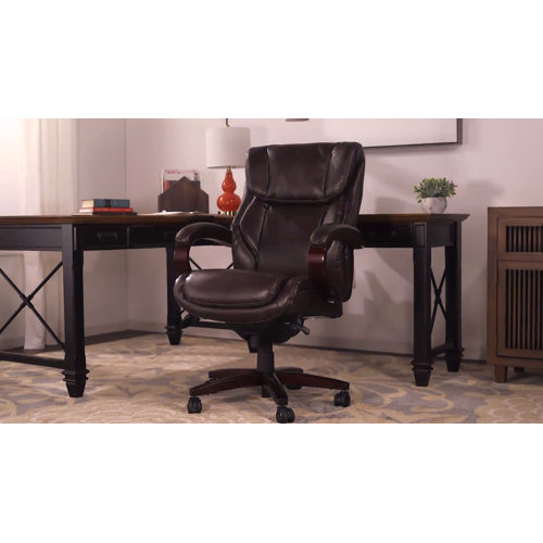 LaZBoy Bellamy Executive Office Chair with Memory Foam Cushions